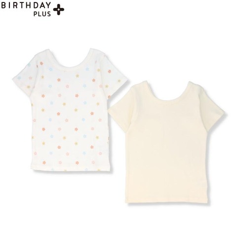 ベビー　半袖シャツ2枚組（70～95cm）（前後で着られる仕様）