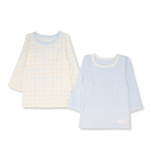 ベビー　長袖シャツ2枚組（70～95cm）