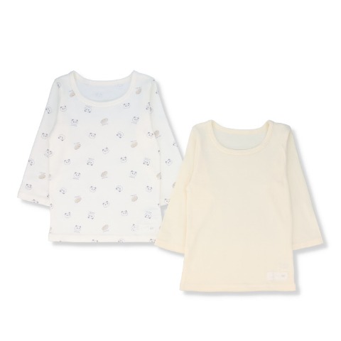 ベビー　長袖シャツ2枚組（70～95cm）