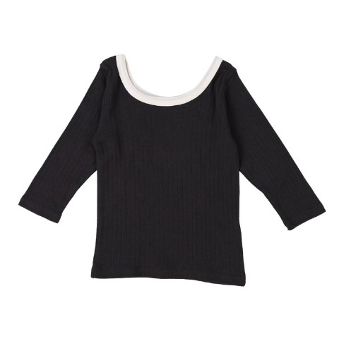 ベビー　2枚組長袖シャツ肌着（80～95cm・Minin Style)