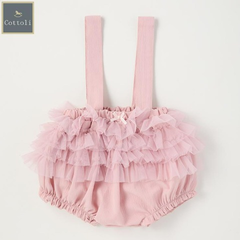 ベビー　サスペンダー付ブルマ（70～80cm・Cottoli）