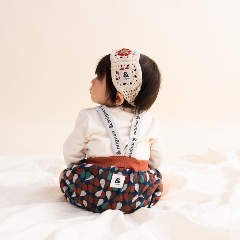 ベビー　サスペンダー付ブルマ (70～80cm　&mignon)
