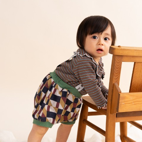 ベビー　サスペンダー付ブルマ (70～80cm　&mignon)