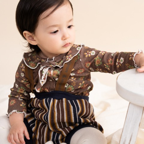 ベビー　サスペンダー付ブルマ (70～80cm　&mignon)