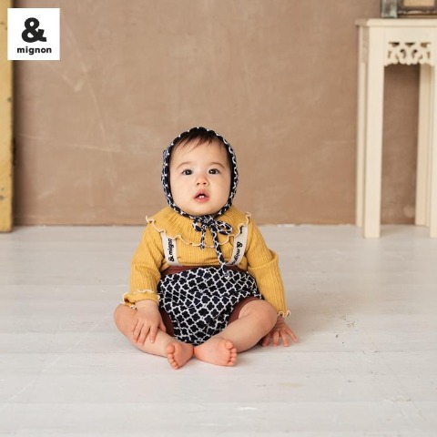 ベビー　サスペンダー付ブルマ（70～80cm・&mignon）