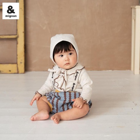 ベビー　サスペンダー付ブルマ（70～80cm・&mignon）