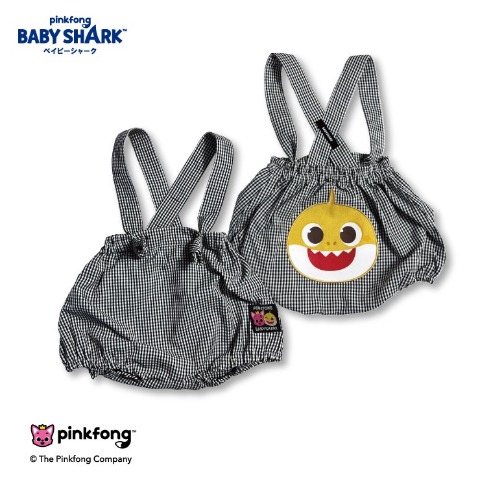 ベビー　サスペンダー付ブルマ（70～80cm・BABY SHARK）