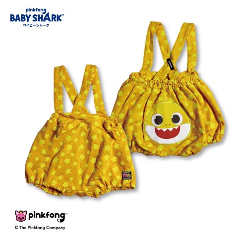 ベビー　サスペンダー付ブルマ（70～80cm・BABY SHARK）