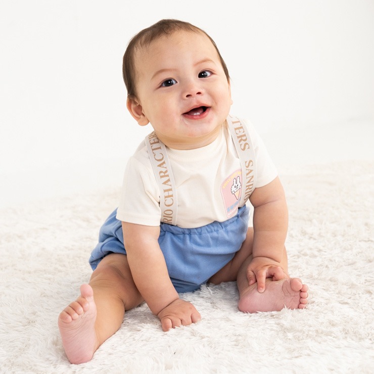 ベビー サスペンダー付ブルマ（70～80cm・あひるのペックル