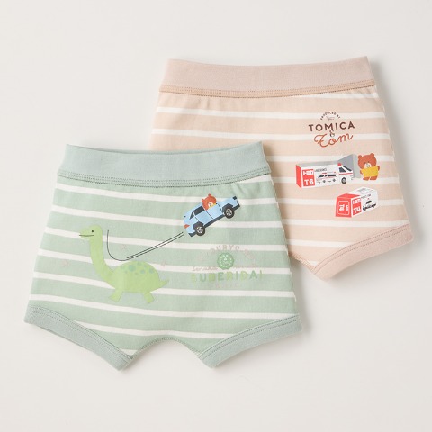 ベビー　2Pボクサーブリーフ　（90-95cm・トミカとトム）