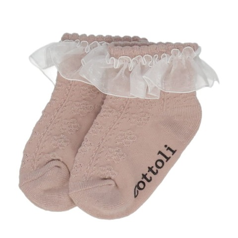 ベビー 3足組ショートクルーソックス（9~15cm・Cottoli）