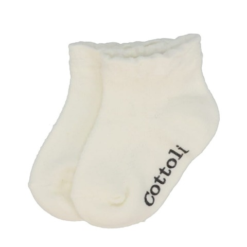 ベビー 3足組ショートクルーソックス（9~15cm・Cottoli）