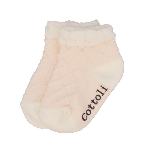 ベビー 3足組ショートクルーソックス（9~15cm・Cottoli）