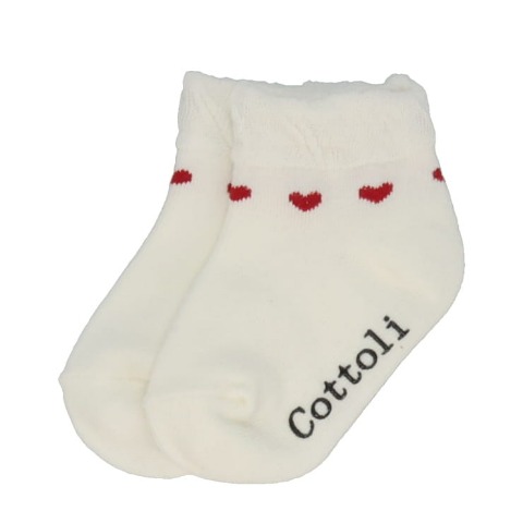 ベビー 3足組ショートクルーソックス（9~15cm・Cottoli）
