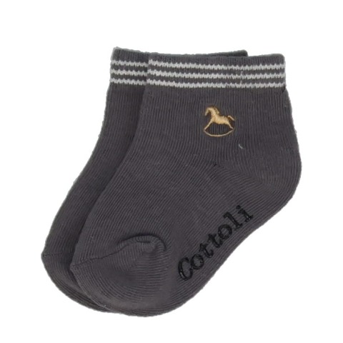 ベビー 3足組ショートクルーソックス（9~15cm・Cottoli）