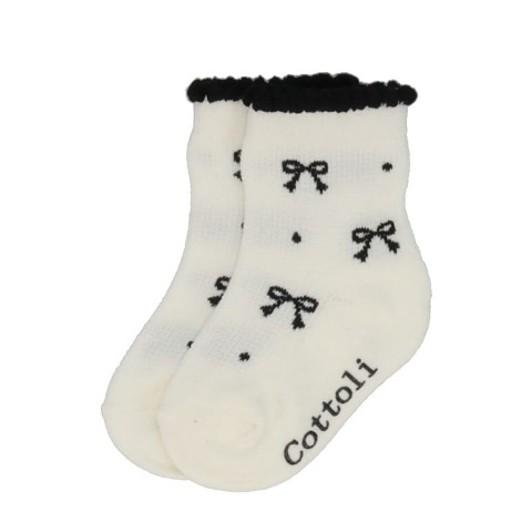 ベビー 3足組クルーソックス（9~15cm・Cottoli）