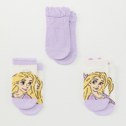 ベビー 3足組ショートクルーソックス（9~15cm Cottoli /Disney）