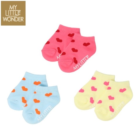ベビー　3足組クルーソックス（9～15cm　MY LITTLE WONDER）