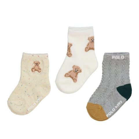 ベビー　3足組ソックス（9-15cm・POLO BCS Baby）