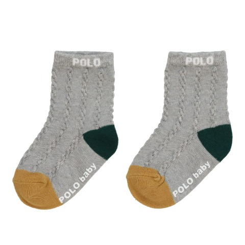 ベビー　3足組ソックス（9-15cm・POLO BCS Baby）