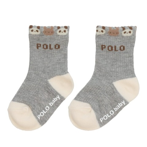 ベビー　3足組ソックス（9-15cm・POLO BCS Baby）