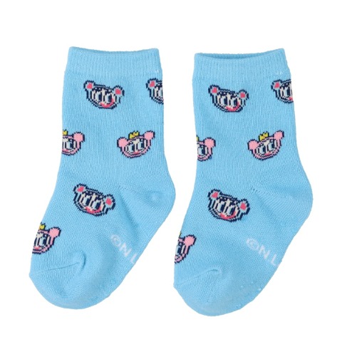 ベビー　クルーソックス（9-15cm　エンジェルブルー）