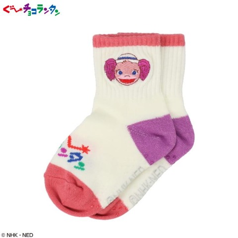 ベビー　ショートクルーソックス（12～15cm　ぐ～チョコランタン）