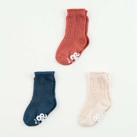 3足組ソックス (9-15cm　&mignon)