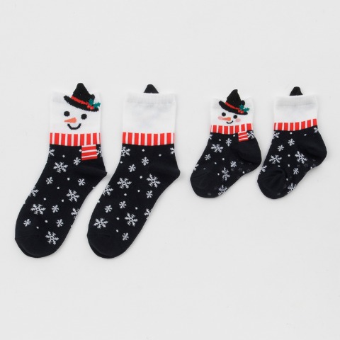 2足組親子クルーソックス（9～15㎝・23～25㎝）