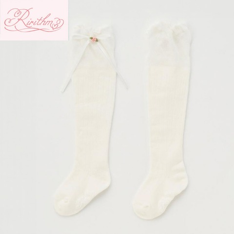 ベビーオーバーニーソックス（9～15cm・Ririthm）