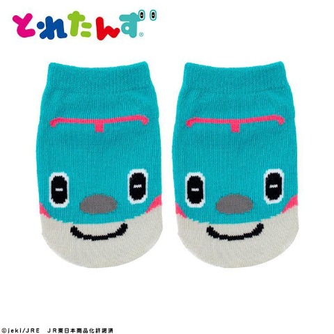 ベビー　スニーカーインソックス（9～15cm　E5 はやぶさくん）