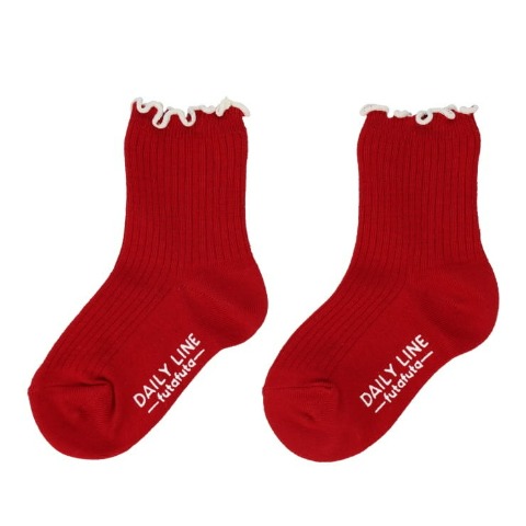 ベビー　３足組クルーソックス（9～15cm　DAILY　LINE）
