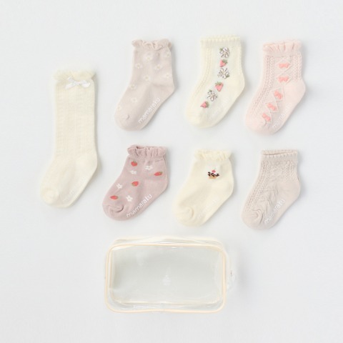 7足組ソックス（9～15cm・mamaraku）