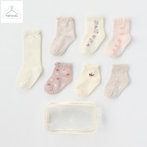 7足組ソックス（9～15cm・mamaraku）