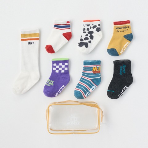 7足組ソックス（9～15cm・MY LITTLE WONDER）