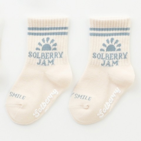 ベビー　3足組クルーソックス（9～15cm　Solberry Jam）
