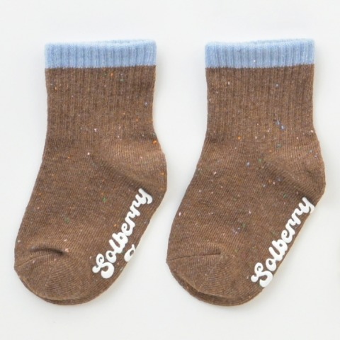 ベビー　3足組クルーソックス（9～15cm　Solberry Jam）