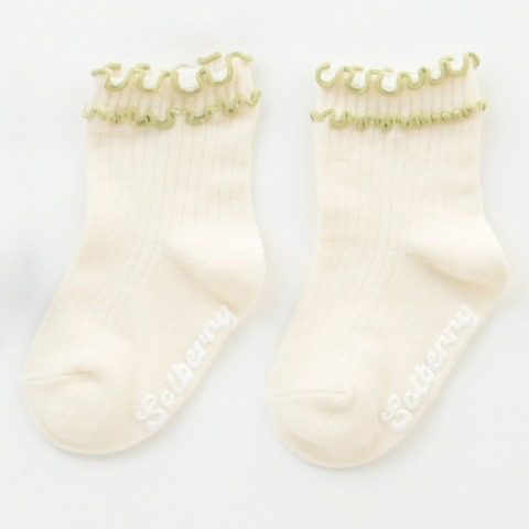 ベビー　3足組クルーソックス（9～15cm　Solberry Jam）