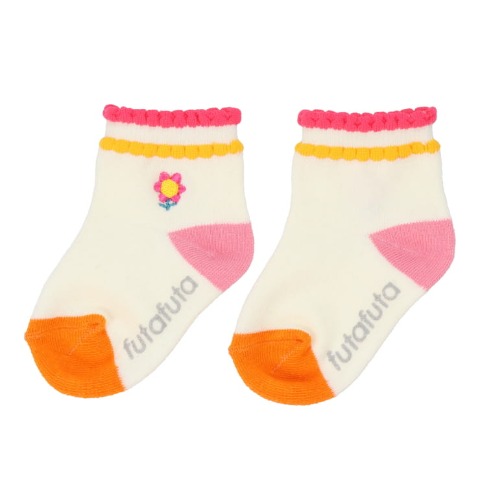 ベビー　3足組ショートクルーソックス（9～15cm　futafuta）