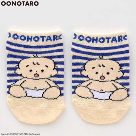 ベビー　スニーカーインソックス（9～15cm　おおのたろう）