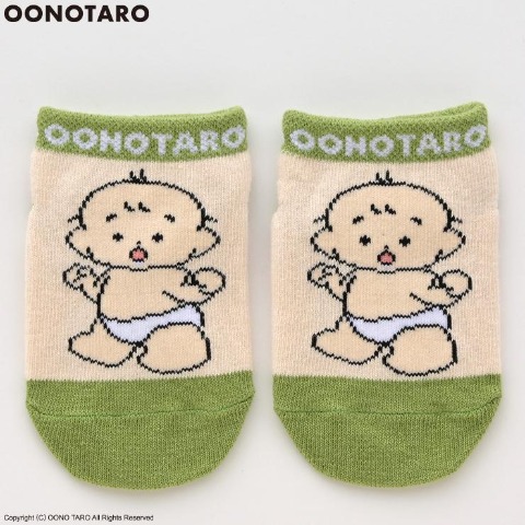 ベビー　スニーカーインソックス（9～15cm　おおのたろう）