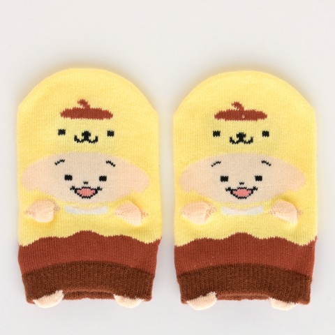 ベビー　スニーカーインソックス（9～15cm　おおのたろう×ポムポムプリン）