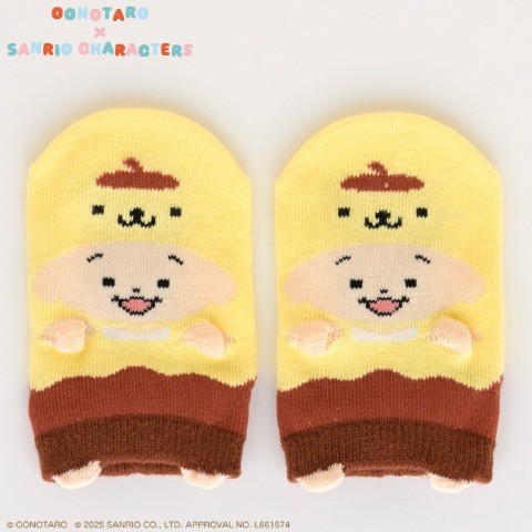 ベビー　スニーカーインソックス（9～15cm　おおのたろう×ポムポムプリン）