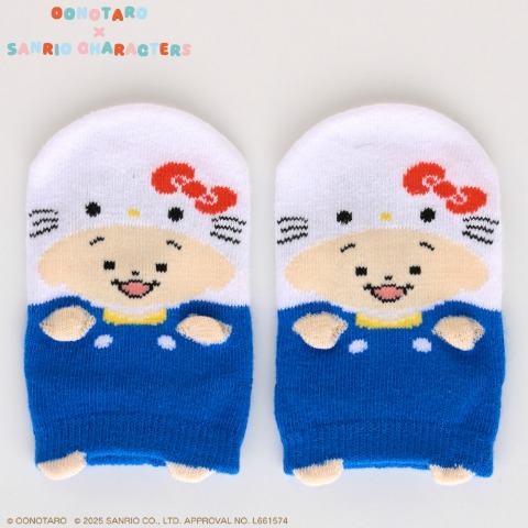 ベビー　スニーカーインソックス（9～15cm　おおのたろう×ハローキティ）