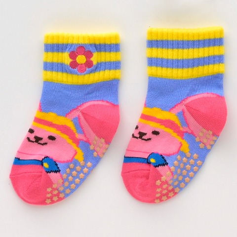 ベビー 　3足組クルーソックス (9～15cm・wiggle wiggle)