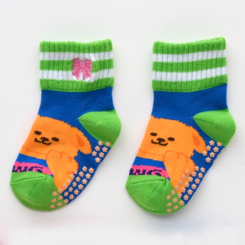 ベビー 　3足組クルーソックス (9～15cm・wiggle wiggle)