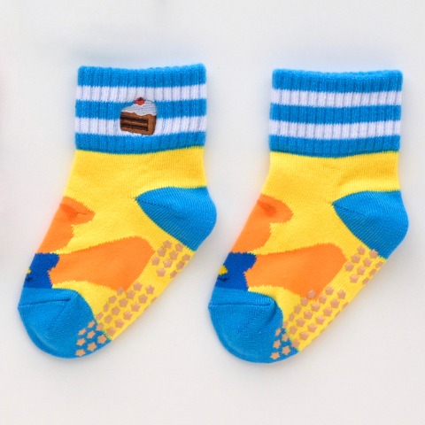 ベビー 　3足組クルーソックス (9～15cm・wiggle wiggle)