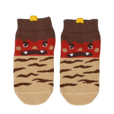 ベビー 3足組ショートクルーソックス（9～15cm HugChum Friends）