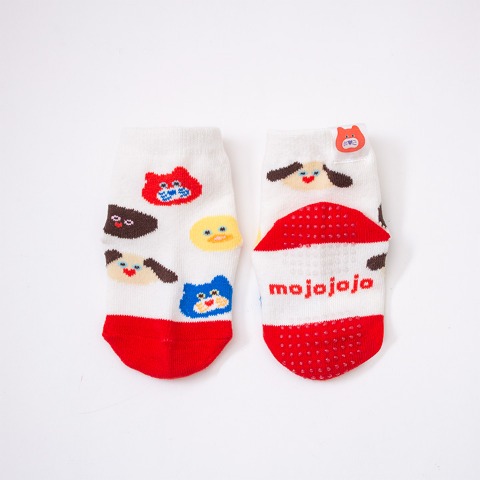 ベビー　ショートクルーソックス（9～15cm　mojojojo）