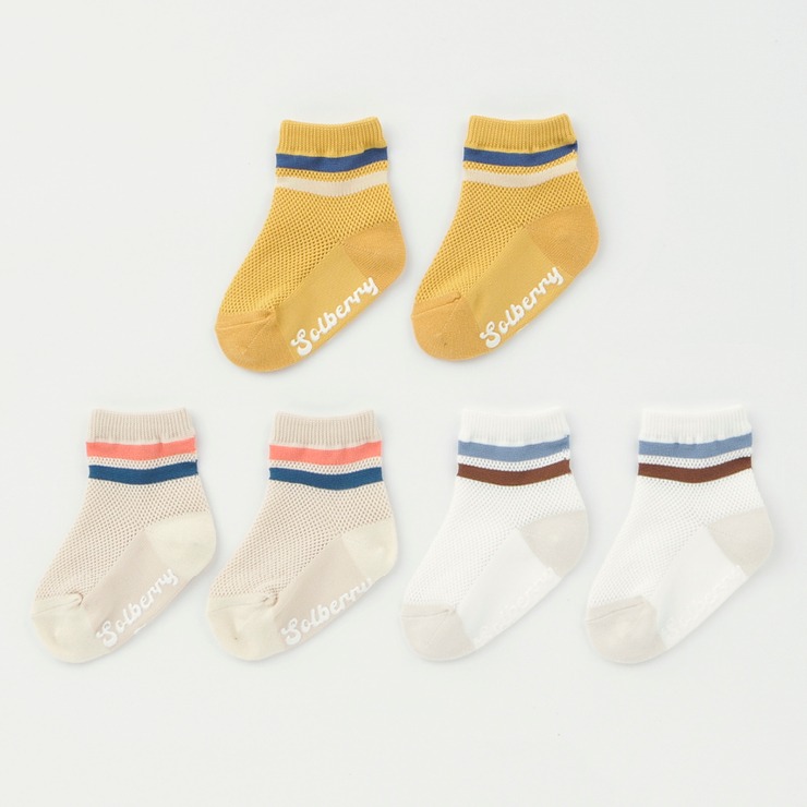 バーバリー　ワンピース　ブルマ　靴下　セット ベビー 3足組クルーソックス（9～15cm Solberry Jam） | バースデイ